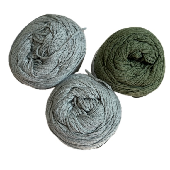 3 Balls Berroco Vera Cotton Viscose Blend Yarn 100 g ea Colour Green 11516 11506 - Picture 2 of 7